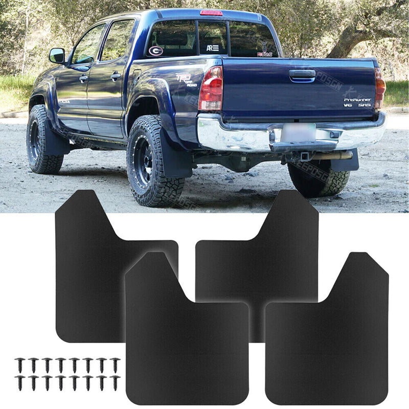 DURAFORCE 4x Wide Rally Mud Flaps Splash Guard Mudguard For Toyota Tacoma 95-2004 2005-23