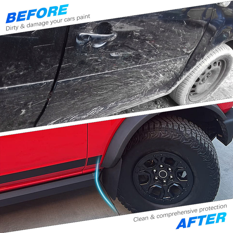 DURAFORCE 4x Wide Rally Mud Flaps Splash Guard Mudguard For Toyota Tacoma 95-2004 2005-23