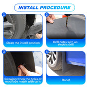DURAFORCE 4x Wide Rally Mud Flaps Splash Guard Mudguard For Toyota Tacoma 95-2004 2005-23
