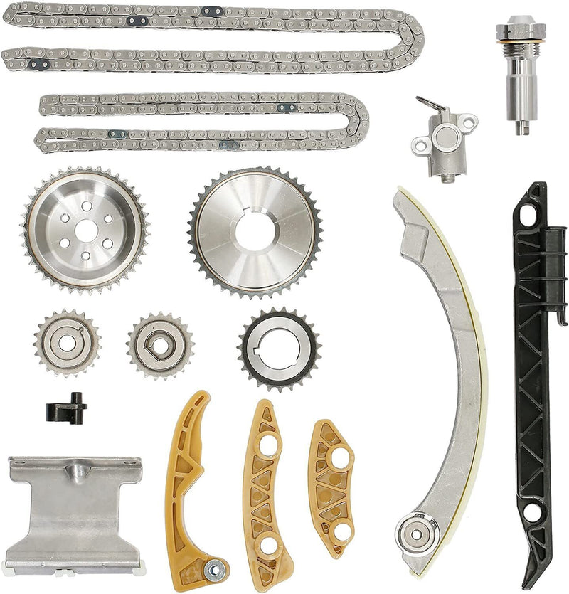 DURAFORCE Timing Chain Kit For 08-13 Malibu 10-15 Equinox 10-15 GMC Terrain 2.4L I4 DOHC