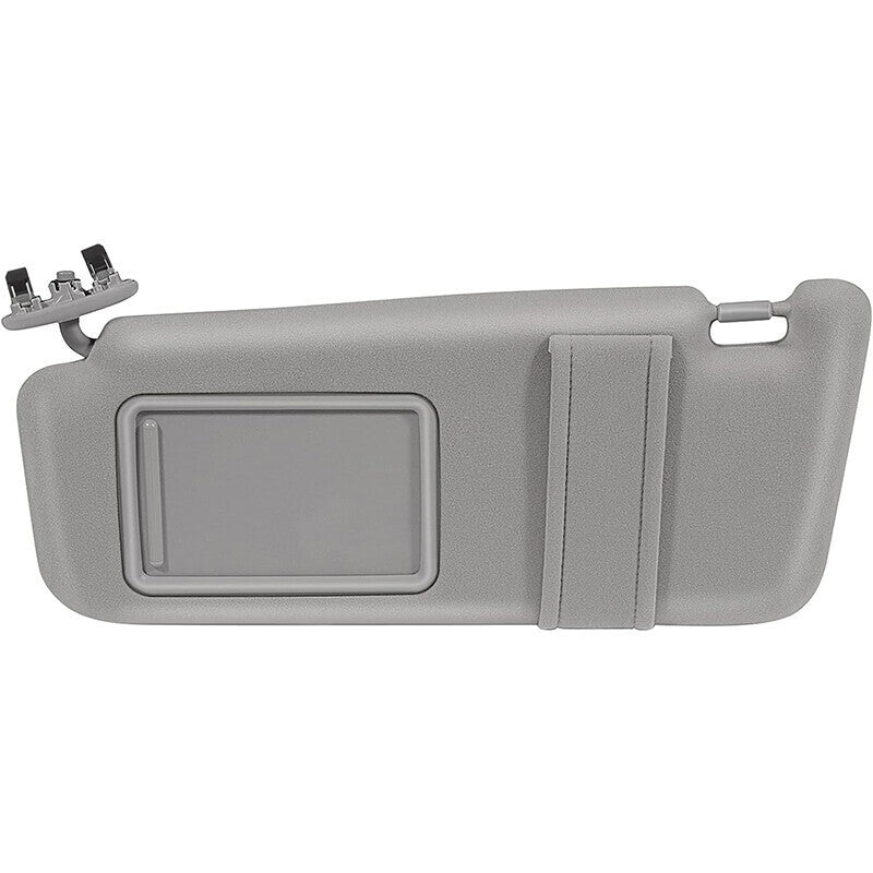 DURAFORCE Left Side Sun Visor Light Grey for 2006 2007 2008 2009 2010 2011 Toyota Camry