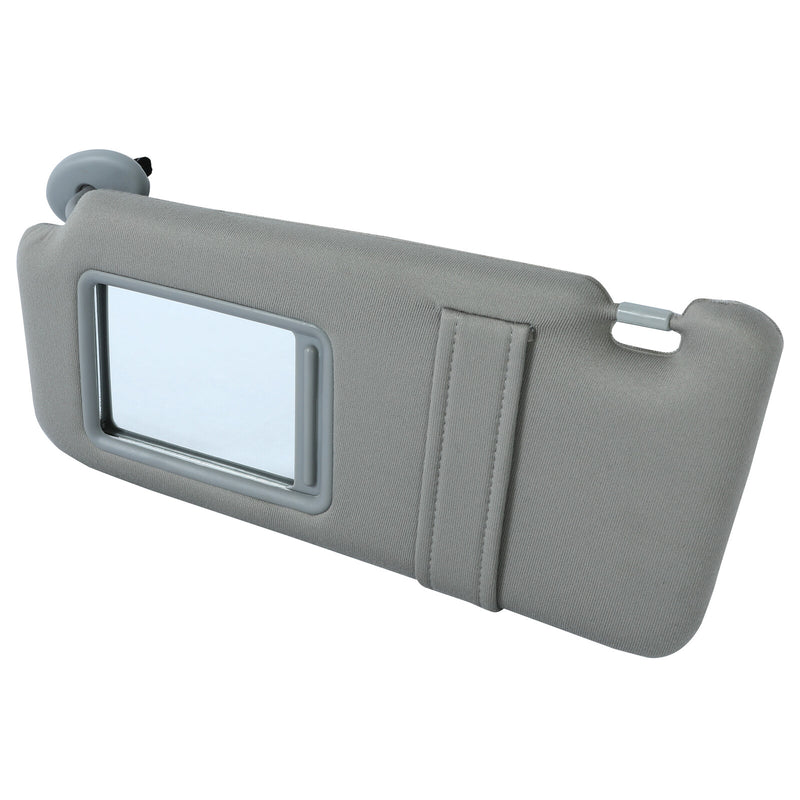 DURAFORCE Left Side Sun Visor Light Grey for 2006 2007 2008 2009 2010 2011 Toyota Camry