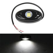 DURAFORCE White LED Rock Lights Underbody Trail Rig Glow Lamp Offroad SUV Pickup NEW