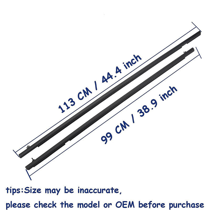 DURAFORCE For 2006-2011 Honda Civic Car 4pcs Weather Strip Window Moulding Trim Seal Belt