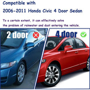 DURAFORCE For 2006-2011 Honda Civic Car 4pcs Weather Strip Window Moulding Trim Seal Belt