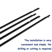 DURAFORCE For 2006-2011 Honda Civic Car 4pcs Weather Strip Window Moulding Trim Seal Belt
