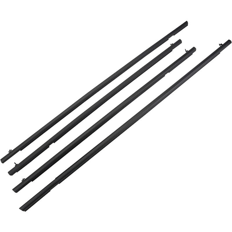 DURAFORCE For 2006-2011 Honda Civic Car 4pcs Weather Strip Window Moulding Trim Seal Belt