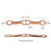 DURAFORCE 2pcs Reusable SBC Oval Port Copper Header Exhaust Gaskets for SB 327 305 383 New