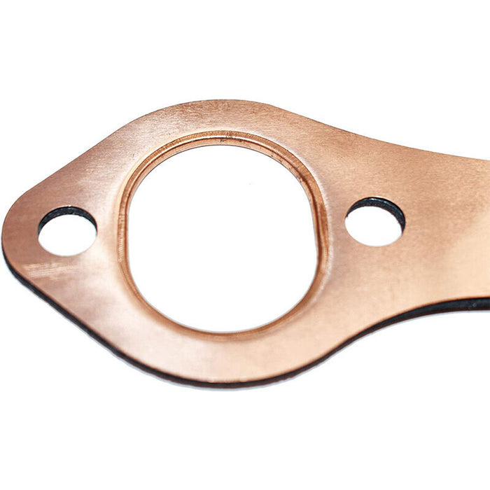 DURAFORCE 2pcs Reusable SBC Oval Port Copper Header Exhaust Gaskets for SB 327 305 383 New