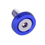 DURAFORCE 30Pcs Blue Billet Aluminum Fender Bumper Washer Bolt Engine Bay Screw Kit Parts