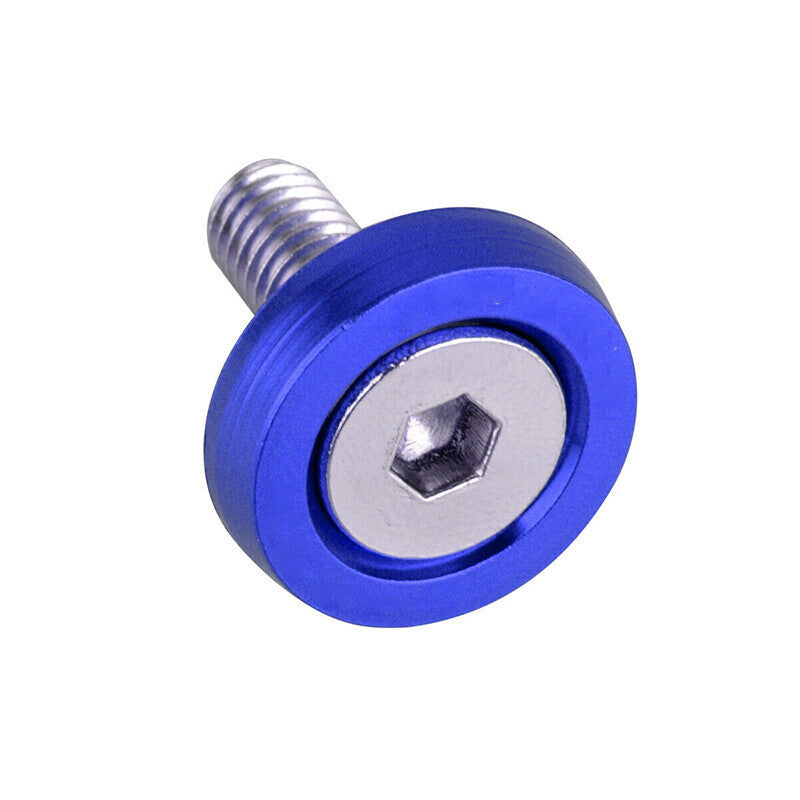 DURAFORCE 30Pcs Blue Billet Aluminum Fender Bumper Washer Bolt Engine Bay Screw Kit Parts