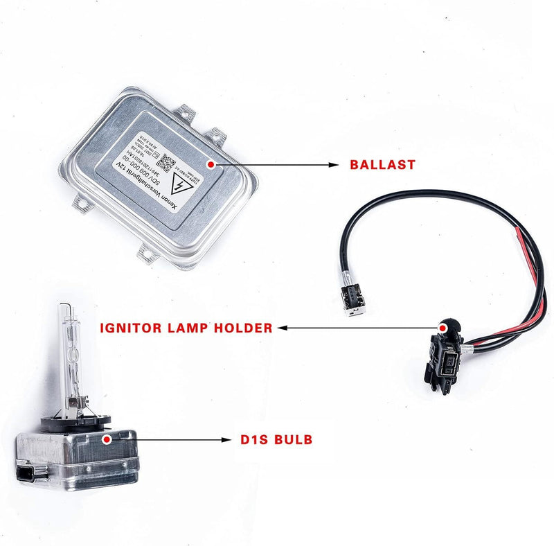 DURAFORCE Xenon HID Headlight Ballast Igniter D1S Bulbs For Cadillac Escalade 2007-2013