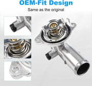 DURAFORCE Upgrade Coolant Thermostat Housing for 12-17 Jeep Wrangler 2018 Wrangler JK 3.6L