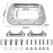 DURAFORCE For Optima Battery 34/78 Billet Sliver Battery Relocation Tray Hold Down Mount