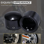 DURAFORCE Front Axle Caps Compatible for Harley Davidson Touring Softail Sportster 02-23