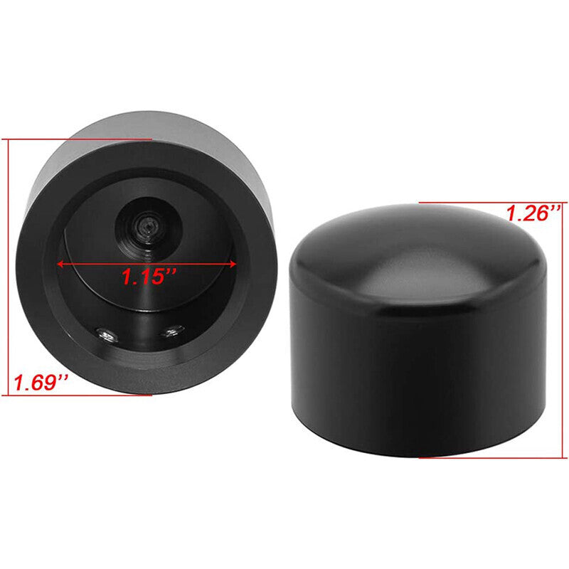 DURAFORCE Front Axle Caps Compatible for Harley Davidson Touring Softail Sportster 02-23