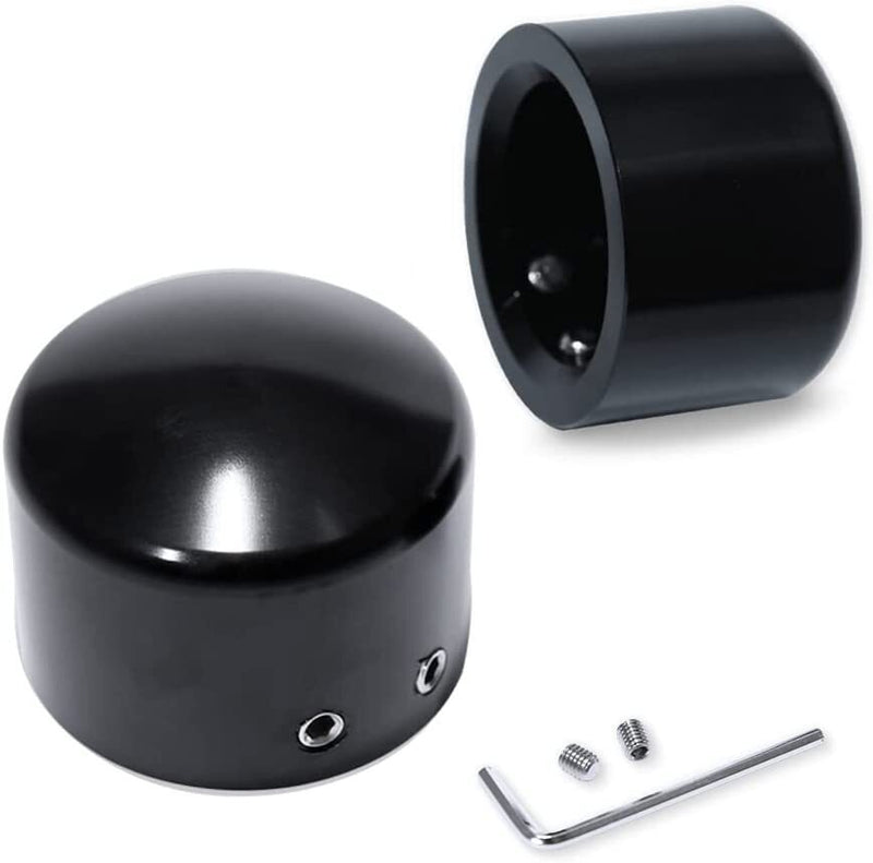 DURAFORCE Front Axle Caps Compatible for Harley Davidson Touring Softail Sportster 02-23