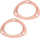 DURAFORCE 2 x 3" Inch Copper Header Exhaust Collector Gaskets Flanges Universal 3 Bolt USA