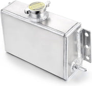 DURAFORCE CAR 1.6L POLISHED COOLANT OVERFLOW TANK EXPANSION RADIATOR RESERVOIR TANK SLIVER