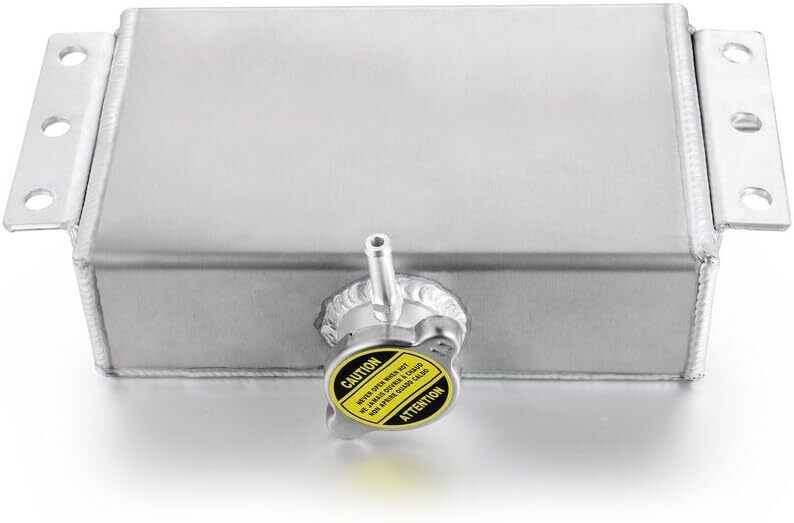 DURAFORCE CAR 1.6L POLISHED COOLANT OVERFLOW TANK EXPANSION RADIATOR RESERVOIR TANK SLIVER