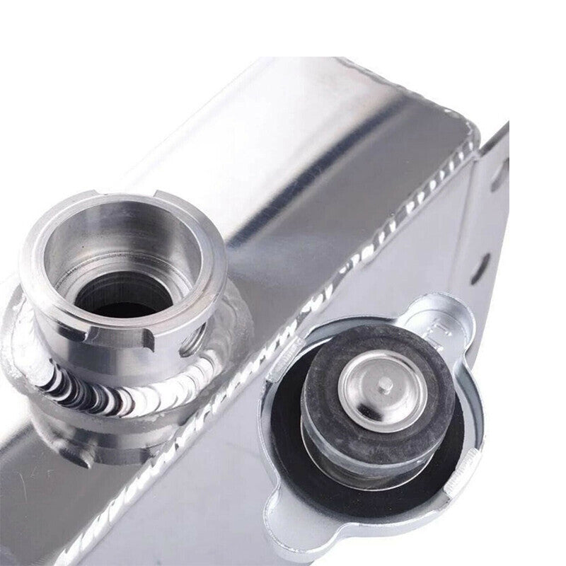DURAFORCE CAR 1.6L POLISHED COOLANT OVERFLOW TANK EXPANSION RADIATOR RESERVOIR TANK SLIVER