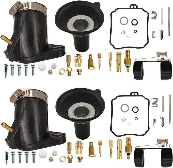 DURAFORCE 2Pcs Carburetor Rebuild Kit Carb Repair for Yamaha V Star 650 XVS650 1998-2016