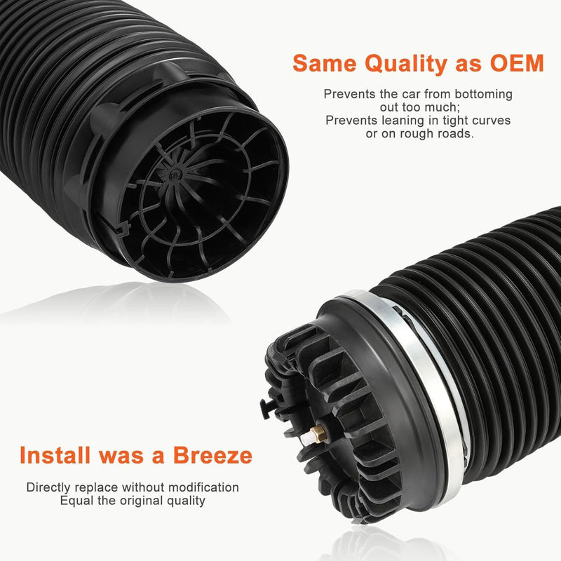 DURAFORCE 2pcs Air Suspension Springs Rear For 13-18 Dodge Ram 1500 4877136AA 68248948AA