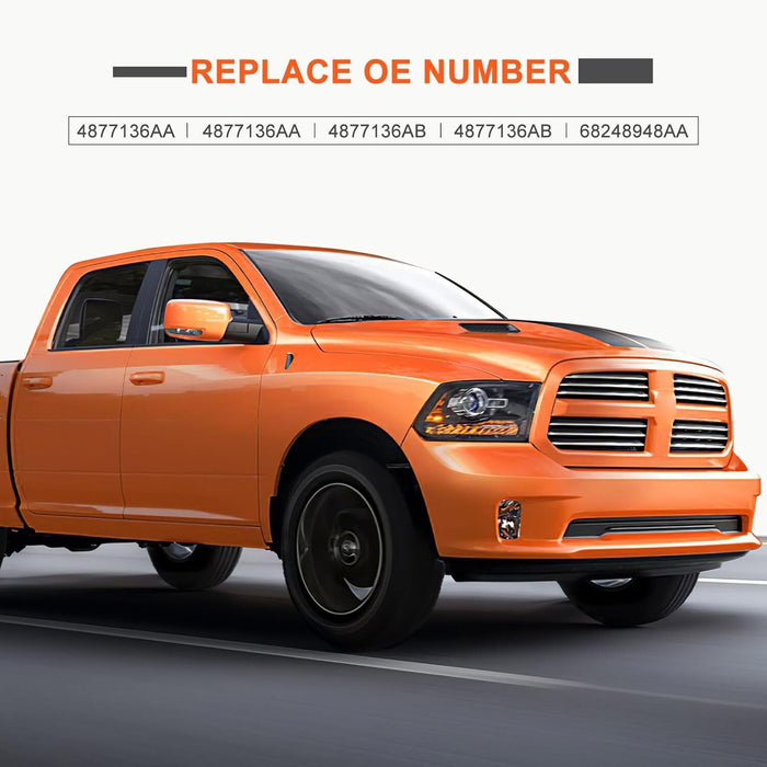 DURAFORCE 2pcs Air Suspension Springs Rear For 13-18 Dodge Ram 1500 4877136AA 68248948AA