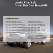 DURAFORCE Door Handle Repair Kit Interior Inside LH For 07-13 Chevy Silverado 1500 2500 HD