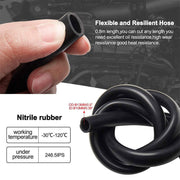 DURAFORCE Black Oil Catch Can Tank Baffled Reservoir Aluminum Car Truck Engine Parts