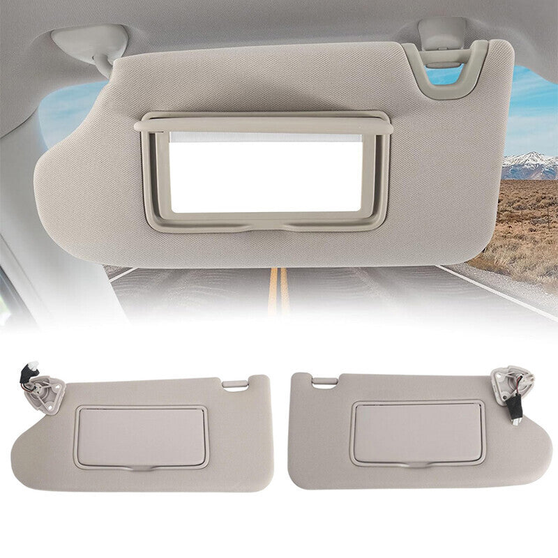 DURAFORCE For 2013-2018 Nissan Altima Sun Visor Driver Passenger Pair Set Beige