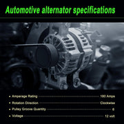 DURAFORCE Engine Alternator For 2006-2013 BMW 128i 328i xDrive 528i X3 X5 330xi 3.0L