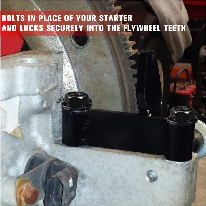 DURAFORCE Flywheel Holding Locking Tool w Bolts Fit For Chevrolet LS1 LS2 LS3 LS6 Black