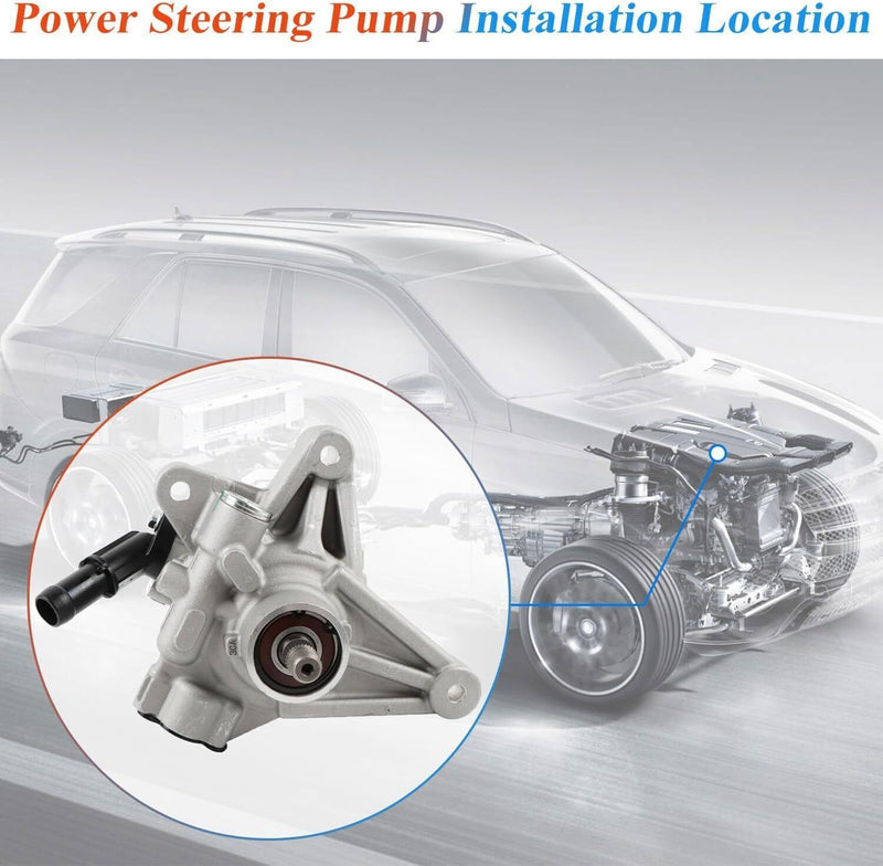 DURAFORCE Power Steering Pump 21-534 For 2011-2017 Honda Odyssey Pilot Ridgeline 96-665 US