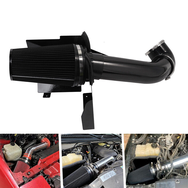 DURAFORCE 4" Inch Cold Air Intake Kit & Heat Shield for 1999-2006 GMC/Chevy V8 4.8L/5.3L