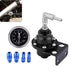 DURAFORCE Universal Adjustable Fuel Pressure Regulator + Gauge+ Fitting Kit Aluminum 0-160