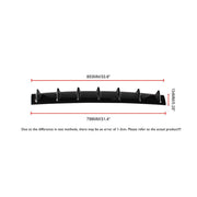 DURAFORCE 1 x Carbon Style Rear Lower Bumper Diffuser Fin Spoiler Lip Wing Splitter 34"x6"