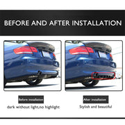 DURAFORCE 1 x Carbon Style Rear Lower Bumper Diffuser Fin Spoiler Lip Wing Splitter 34"x6"