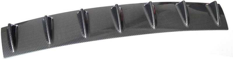 DURAFORCE 1 x Carbon Style Rear Lower Bumper Diffuser Fin Spoiler Lip Wing Splitter 34"x6"