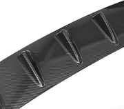 DURAFORCE 1 x Carbon Style Rear Lower Bumper Diffuser Fin Spoiler Lip Wing Splitter 34"x6"