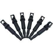 DURAFORCE 6 UF592 0221504470 Ignition Coil with 12122158253 Spark Plugs for BMW 528i 128i