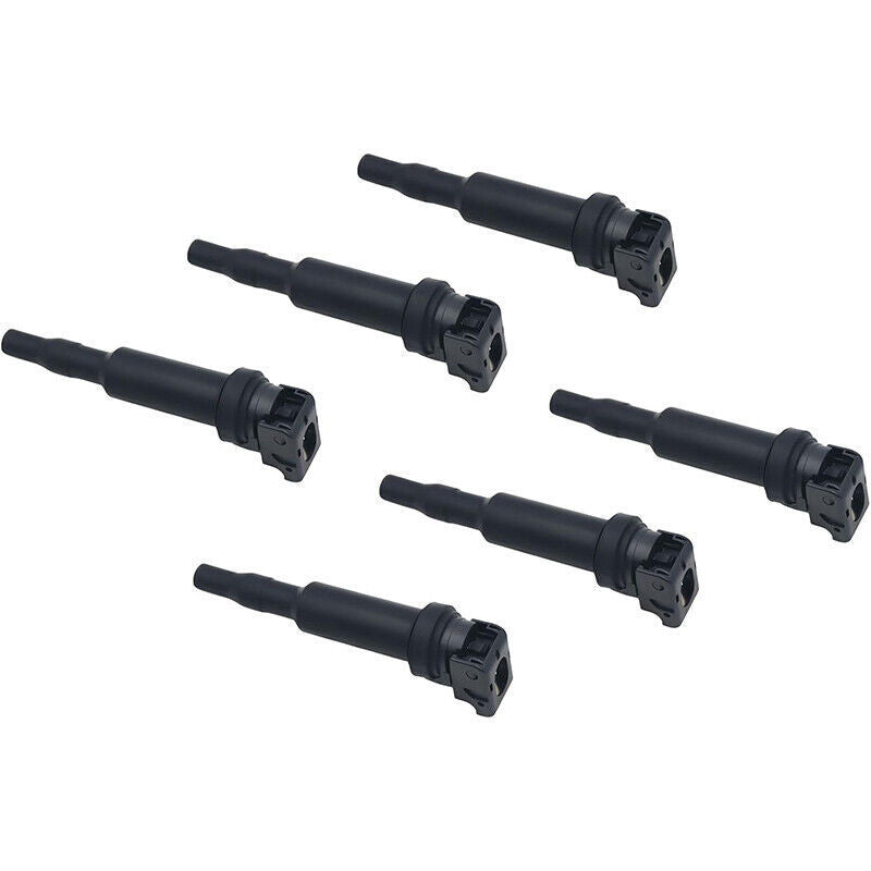 DURAFORCE 6 UF592 0221504470 Ignition Coil with 12122158253 Spark Plugs for BMW 528i 128i