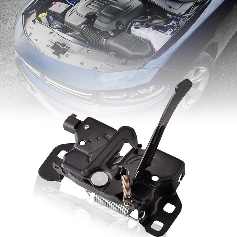 DURAFORCE Hood Lock Latch for 2011-2021 Chrysler 300 Dodge Charger & Remote Start Black