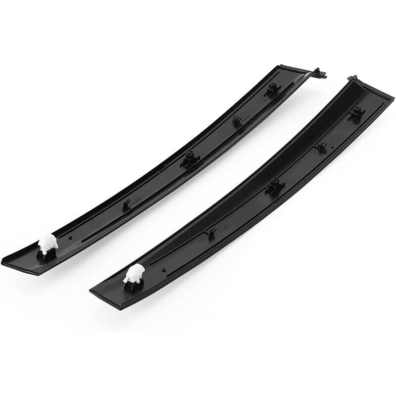 DURAFORCE Black Left & Right Side Window Molding Door Sash Trim For 1992-1995 Honda Civic