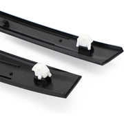 DURAFORCE Black Left & Right Side Window Molding Door Sash Trim For 1992-1995 Honda Civic