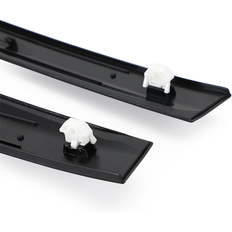 DURAFORCE Black Left & Right Side Window Molding Door Sash Trim For 1992-1995 Honda Civic
