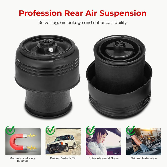 DURAFORCE Rear Pair Air Suspension Spring Bags For BMW X5 F15 2014-2018 X6 F16 2015-2019