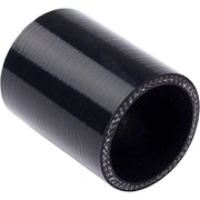 DURAFORCE 2.5" 63mm Polished Aluminum Intercooler Pipe Kit + Black Hose + Clamp Universal
