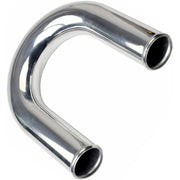 DURAFORCE 2.5" 63mm Polished Aluminum Intercooler Pipe Kit + Black Hose + Clamp Universal