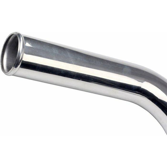 DURAFORCE 2.5" 63mm Polished Aluminum Intercooler Pipe Kit + Black Hose + Clamp Universal